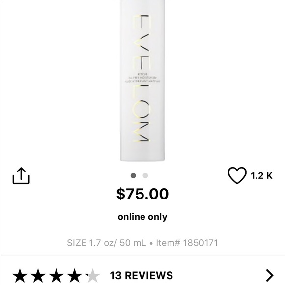 Sephora Other - New & Sealed Eve Lom Rescue Moisturizer Sephora